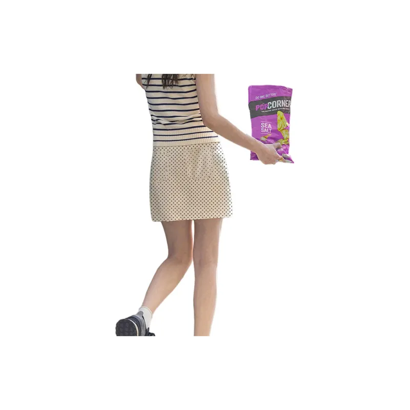 Weixi Denim Short Skirts Women's Apricot-4