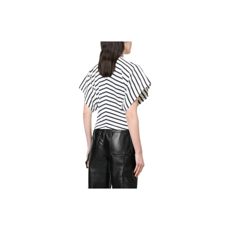 Alaia T Shirts Women's Black/White-3