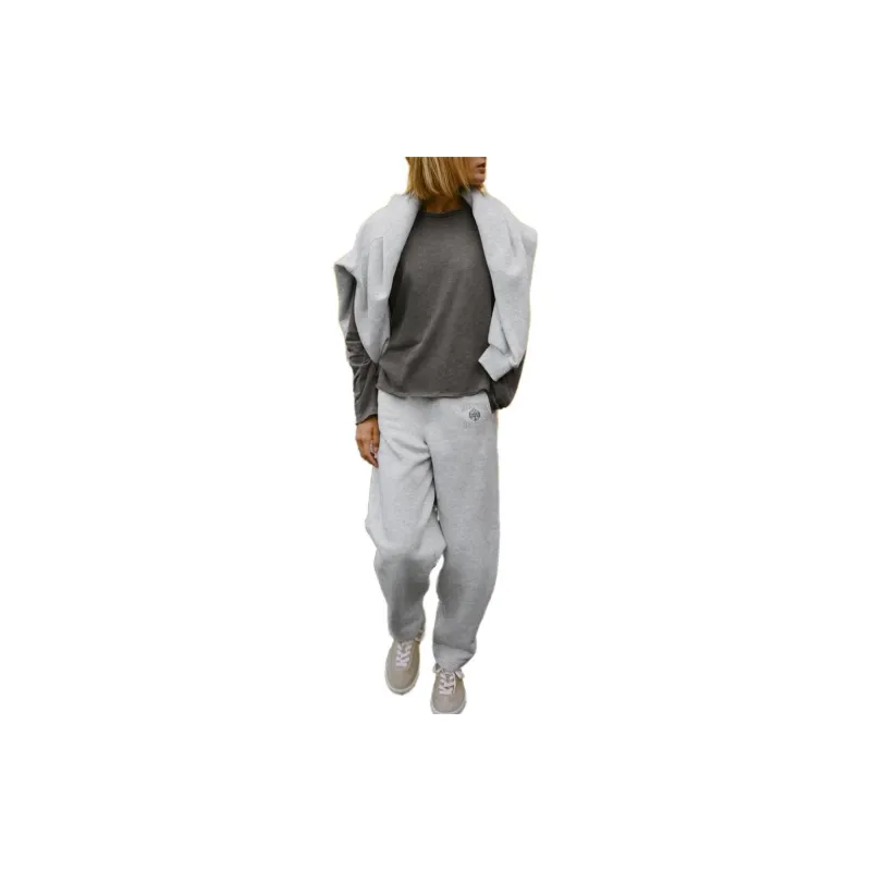 ZARA Knitted Sweatpants Women's Zebra Print Gray-1