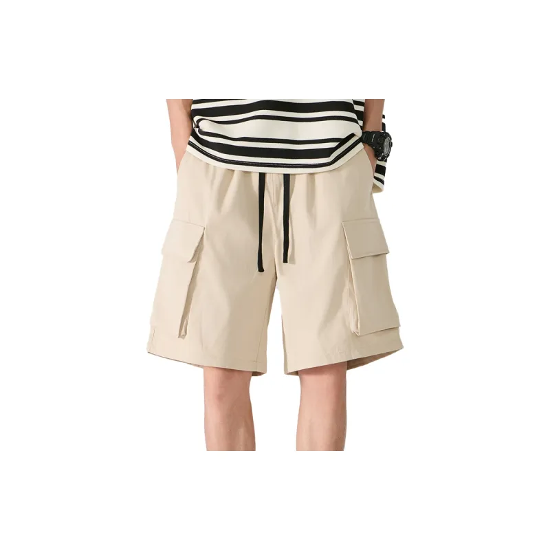 Merry City Casual Shorts Unisex Khaki-2