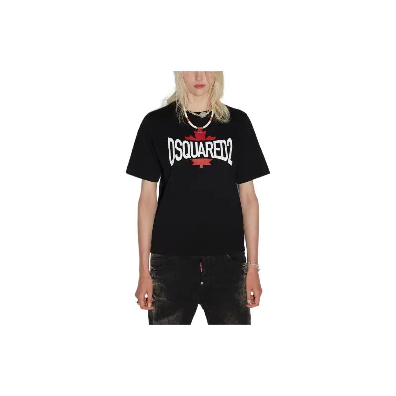 DSQUARED 2 Printed Crewneck T Shirt-2