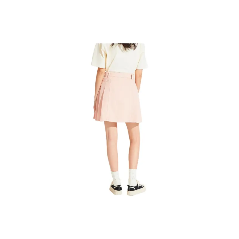 Hotwind Denim Short Skirts Women's Pink-2