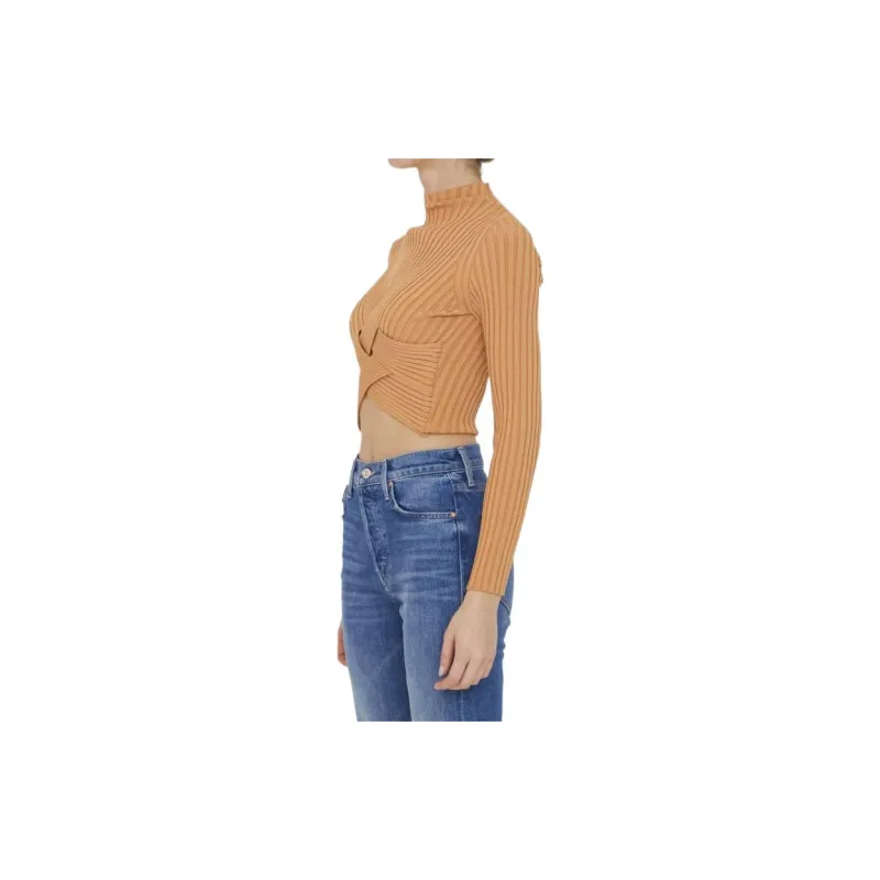 Stella McCartney Cross-Over Ribbed Top-2