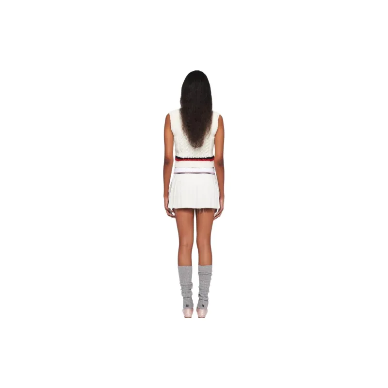 MIU MIU Casual Short Skirts Women's White-3