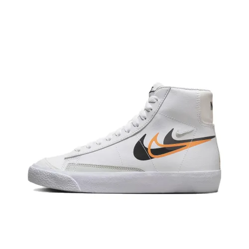 Nike Blazer Mid Next Nature GS 'Multi-Swoosh - White Bright Mandarin'