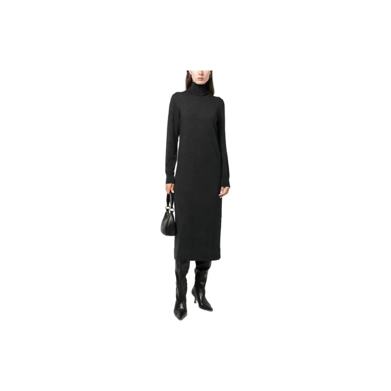 PAROSH Long-Sleeved Dresses Women's Black-1