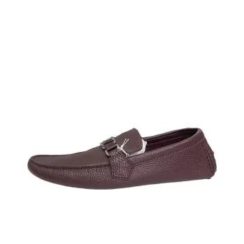 LOUIS VUITTON Gommino Loafers Men's Burgundy