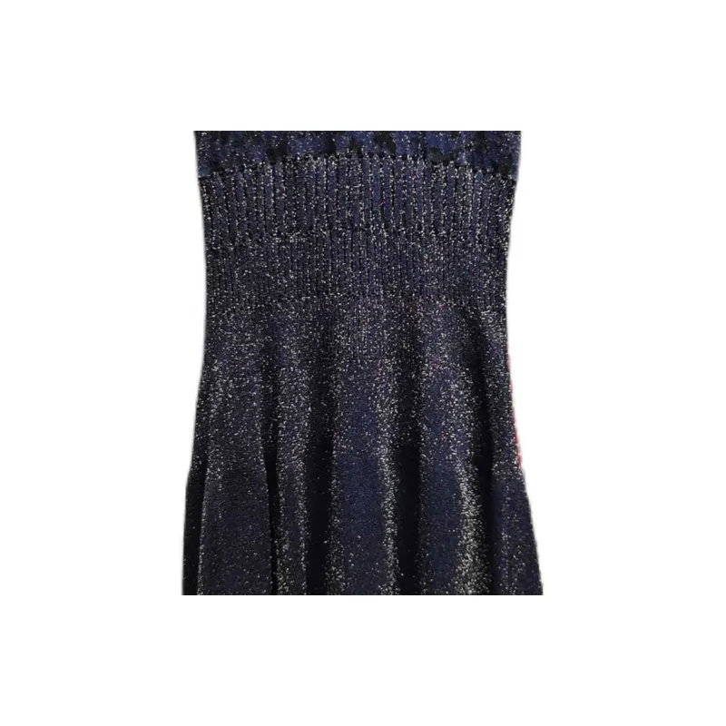 Bottega Veneta Short Sleeved Dresses Women's Blue-1