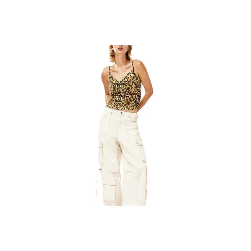 H&M Camisole Women's Beige/Leopard Print-1