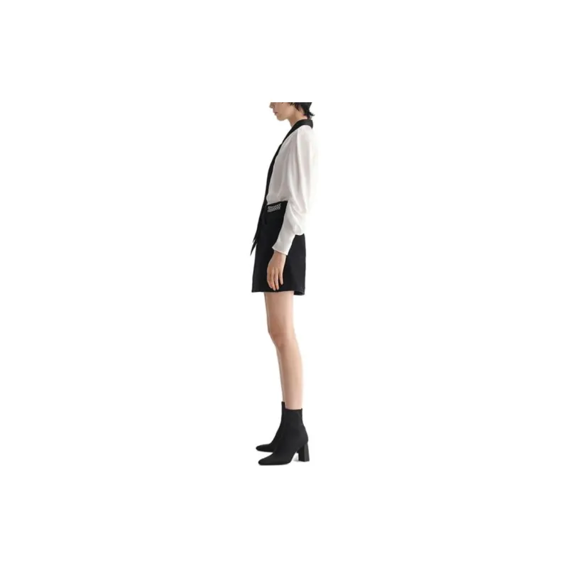 KARL LAGERFELD Denim Short Skirts Women's Black-5