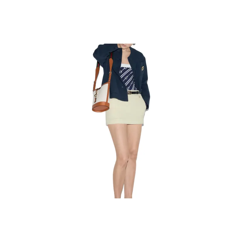 GUCCI G Brooch Tweed Jacket-5