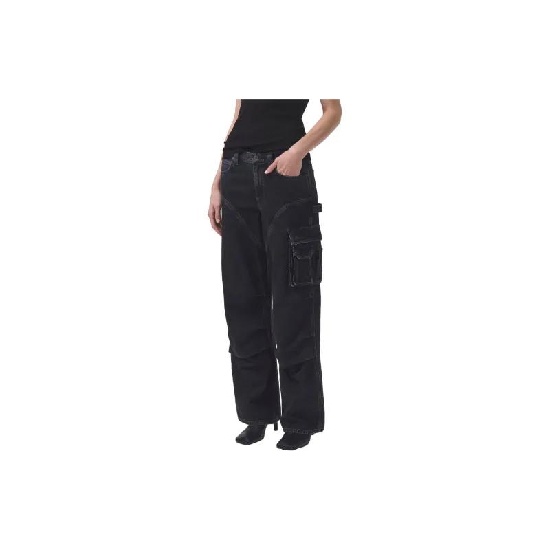 AGOLDE Nera Mid Rise Straight Leg Jeans-1