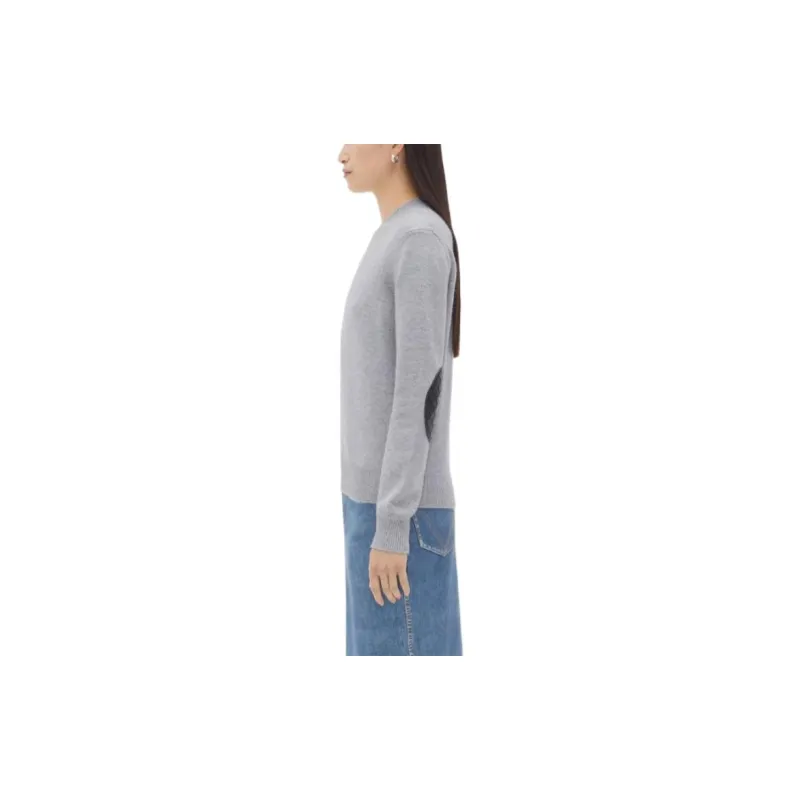 Bottega Veneta Intrecciato Leather Patches Jumper-2