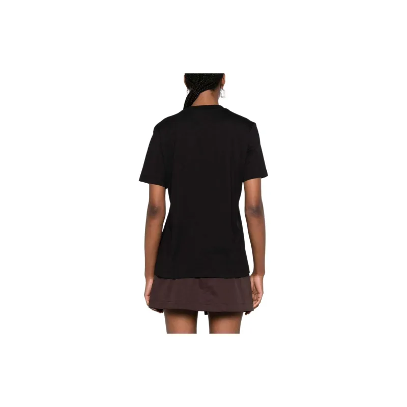 MSGM Logo Embroidered Crewneck T Shirt-2