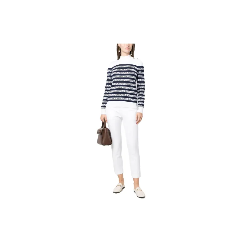 Lauren Ralph Lauren Striped Mock neck Jumper-1