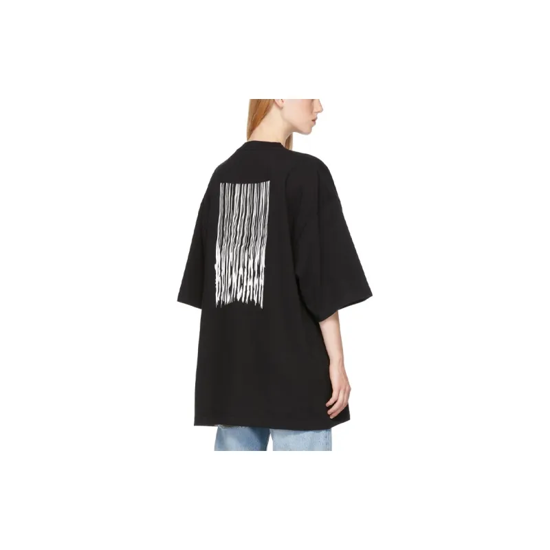 Balenciaga T Shirt Loose Fit Style Women's Black-2