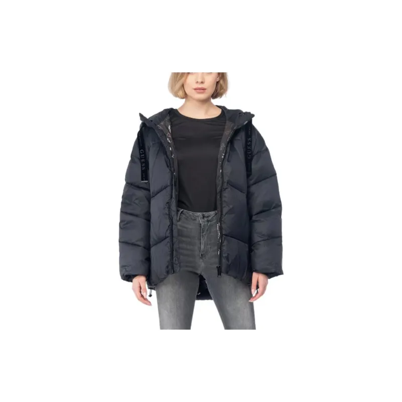 GUESS Jackets Coats Women's Black-5