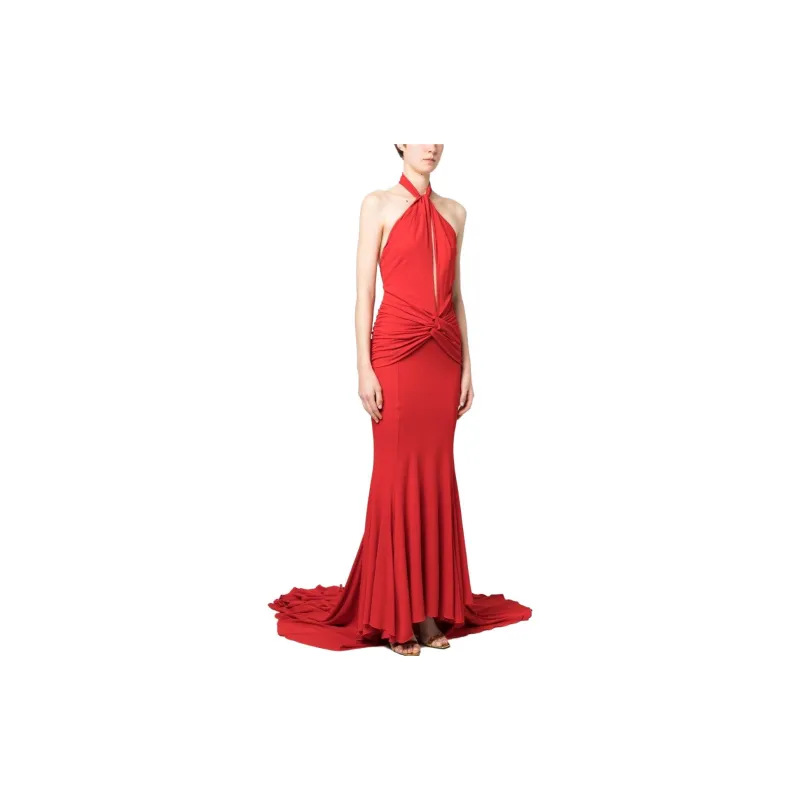 Blumarine Sleeveless Dresses Women's Red-3