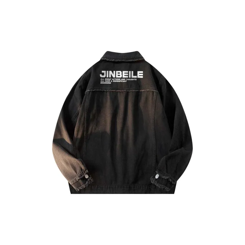 JINBEILE Denim Jackets Unisex-11