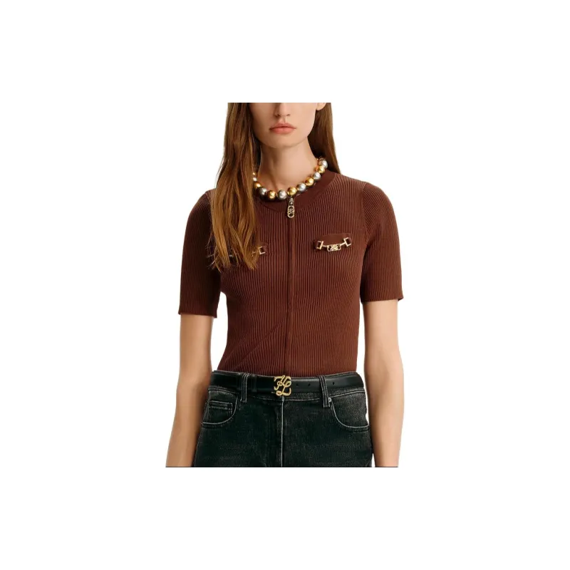 KARL LAGERFELD FW24 Knitwear Women's Coffee-5
