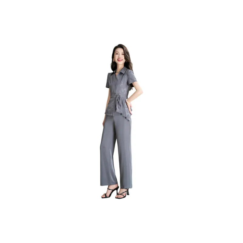Mylan Casual Suits Women's Gray-1