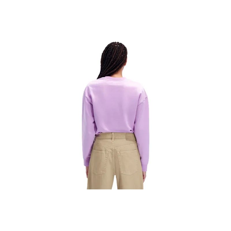 CALVIN KLEIN JENNIE Series Sweatshirt Women's Light Morning Glory Purple-1