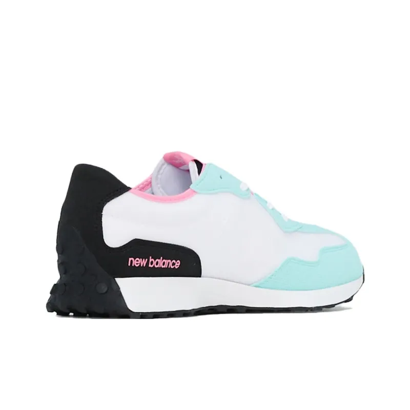 New Balance NB 327 Low Top Kids' Running Shoes Green White Black Teenagers-3