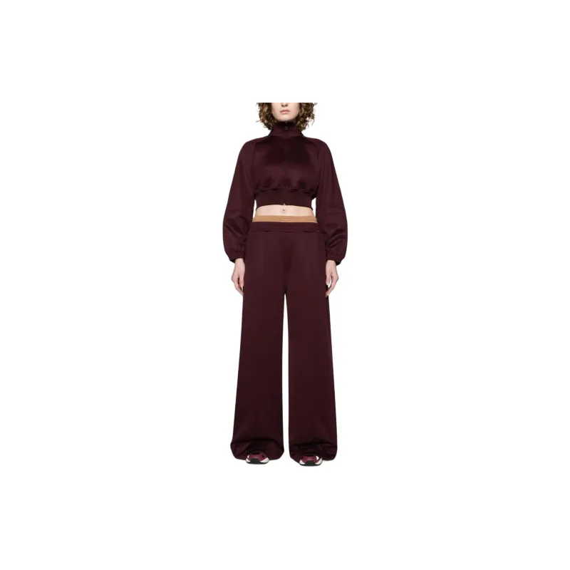 Reebok Logo-embroidered Cropped Track Jacket-1