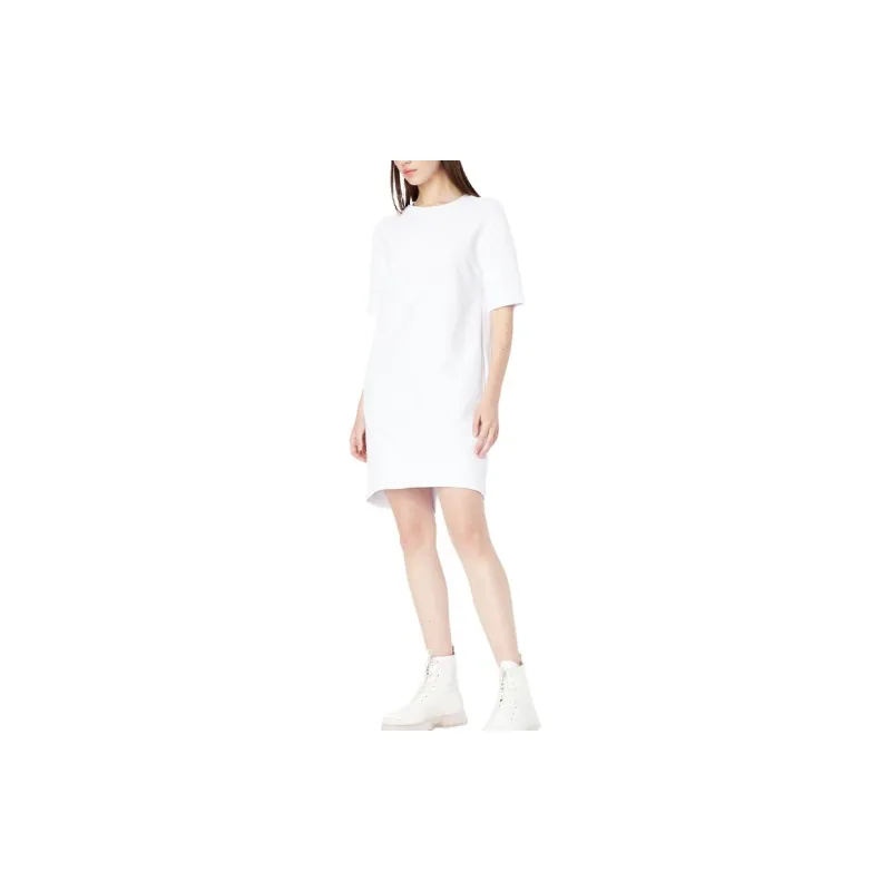ARMANI EXCHANGEAE SS23 Short Sleeved Dress Women's White-3