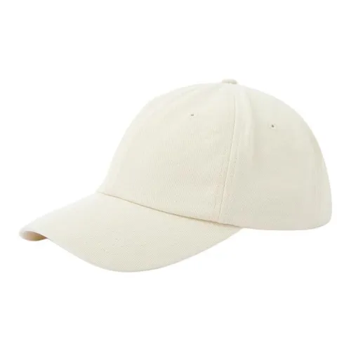 BY CREATIONS Cotton Baseball Caps Unisex Beige/Navy Blue
