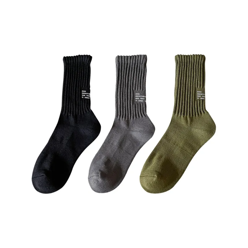 BKCXZICE Mid Calf Socks Unisex 3 Pack-16