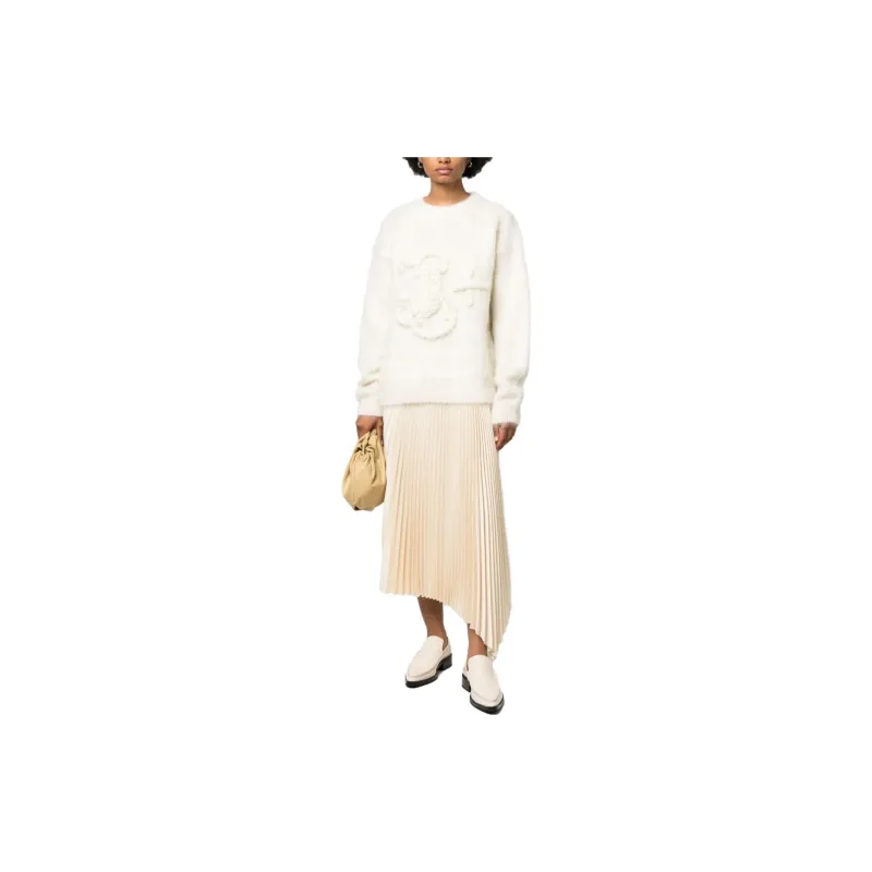JIL SANDER Logo embroidered Chunky knit Jumper-1