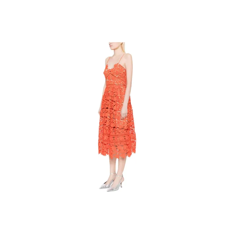 Self portrait Azaelea Laced Midi Dress-4