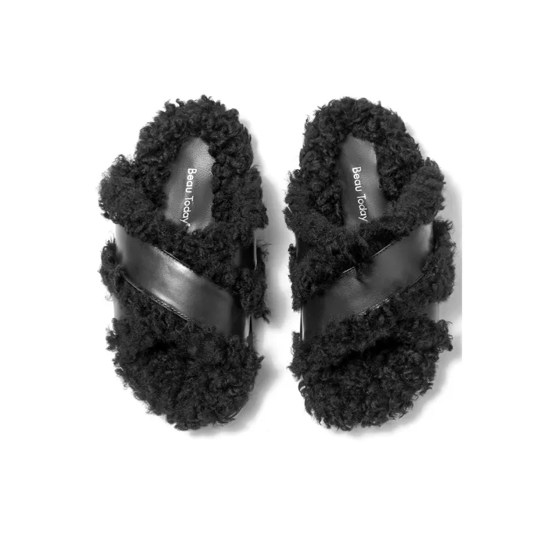 Beau Today Rubber Sole Slip Resistant Slide Slippers Women's-6