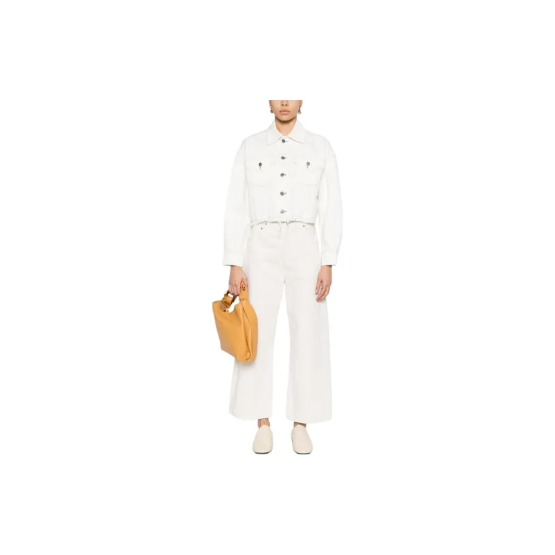 A.P.C x Natacha Ramsay-Levi Sainters SS24 Denim Jacket Women's Light Beige-1