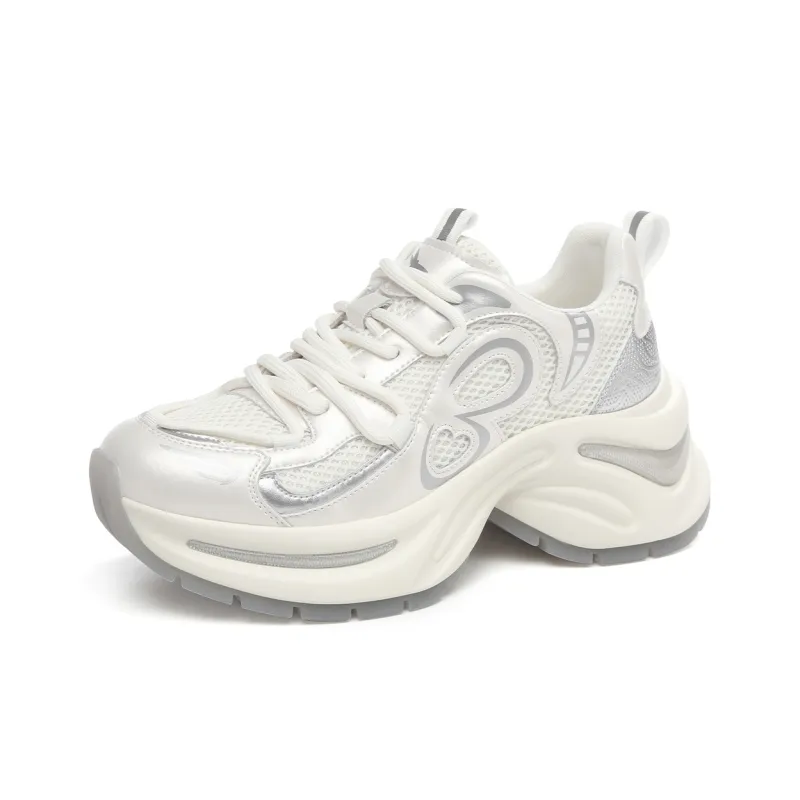 RED DRAGONFLY Platform Chunky Sneakers Height Increasing Lightweight Breathable Trendy Sports & Casual Shoes Women's-7