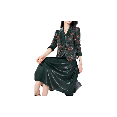 Mylan Two Piece Skirt Sets Women's Blue