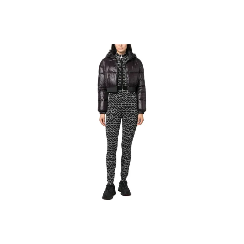Patrizia Pepe Cropped Hooded Down Jacket-1