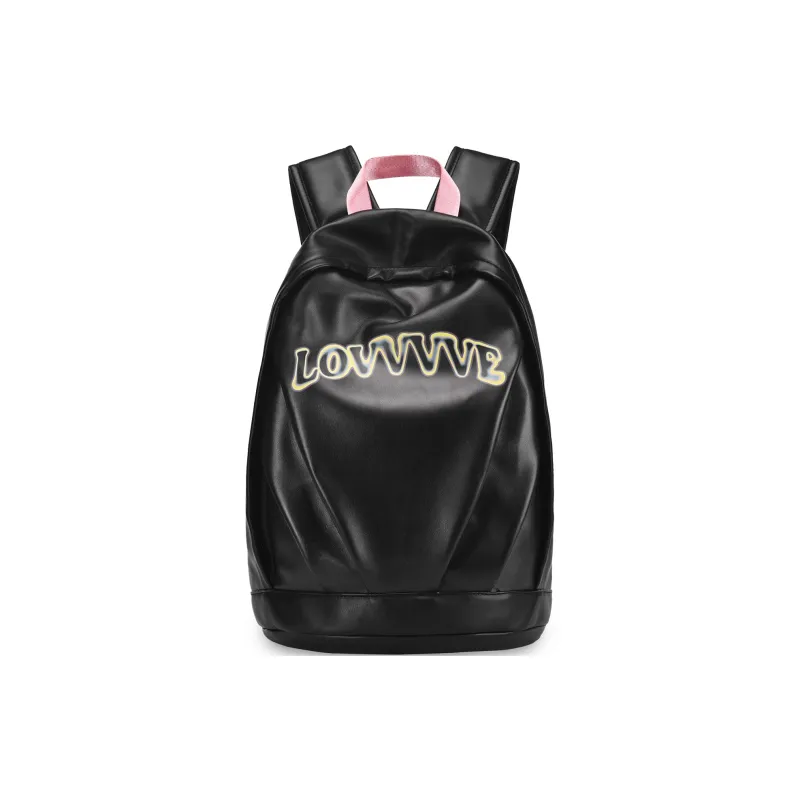 LOVVVVE PU Backpack Unisex Black-0