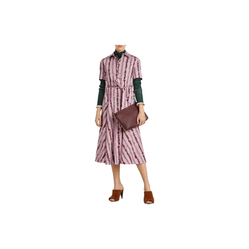 Burberry Short Sleeved Dresses Women's Pink-1