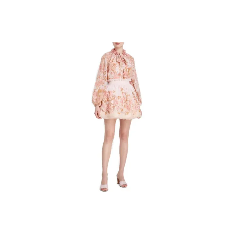 Zimmermann Casual Short Skirts Women's Pink-1