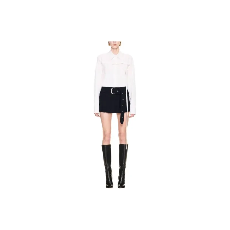 OFF WHITE Belted Low Rise Mini Skirt-2