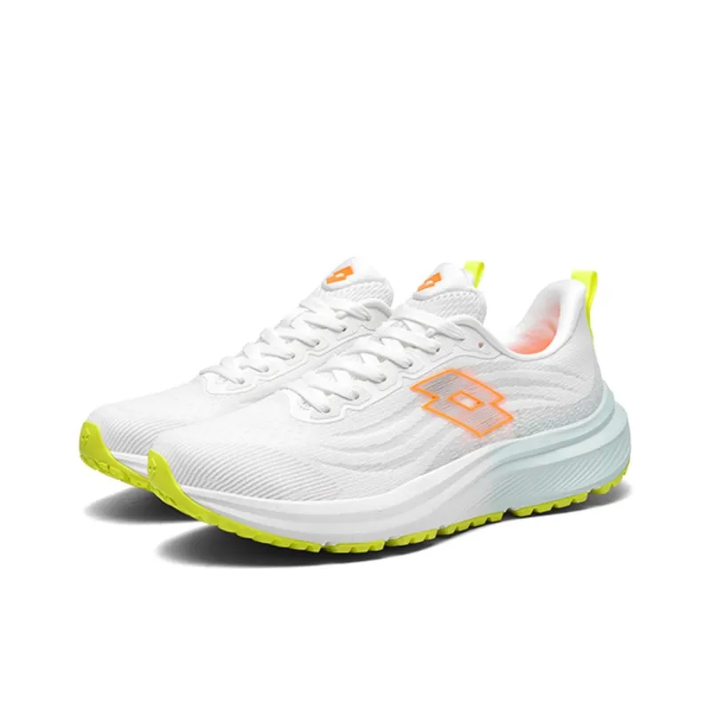 LOTTO Flying Anti Slip Wear Resistant Low Top Running Shoes Women's White Green-1