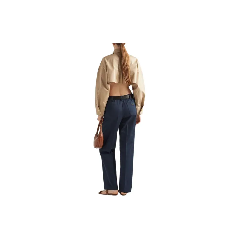 PRADA Pleated Cropped Jacket-2