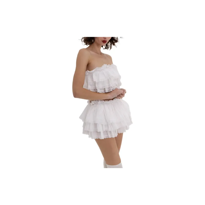Selkie Collection SS24 Casual Shorts Women's Ivory White-3