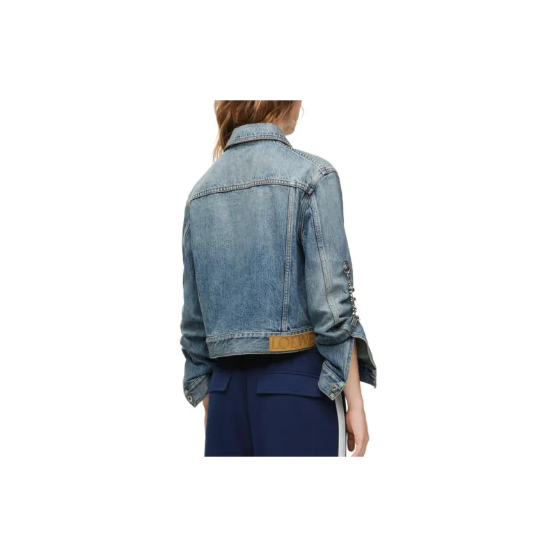 LOEWE FW23 Denim Jacket Women's Blue-2