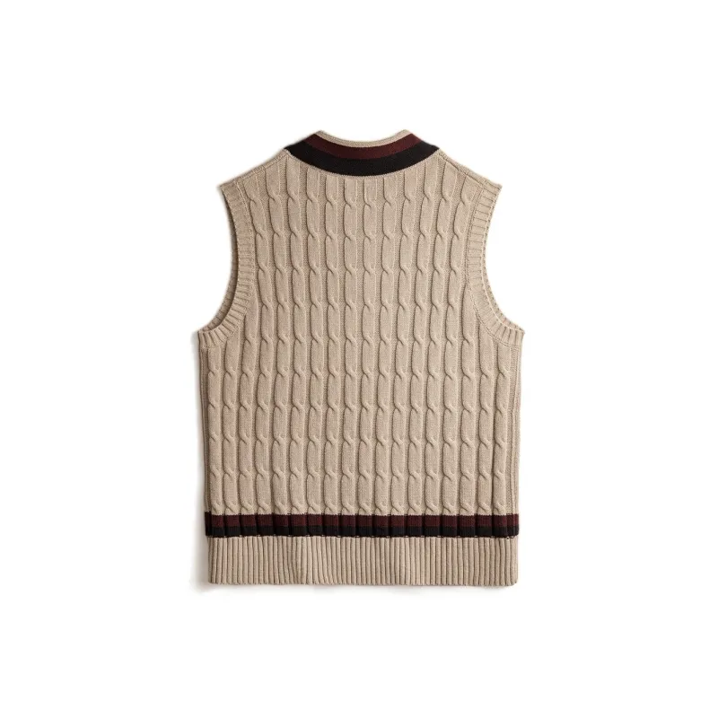 MADEN Tank Tops Men Khaki-1