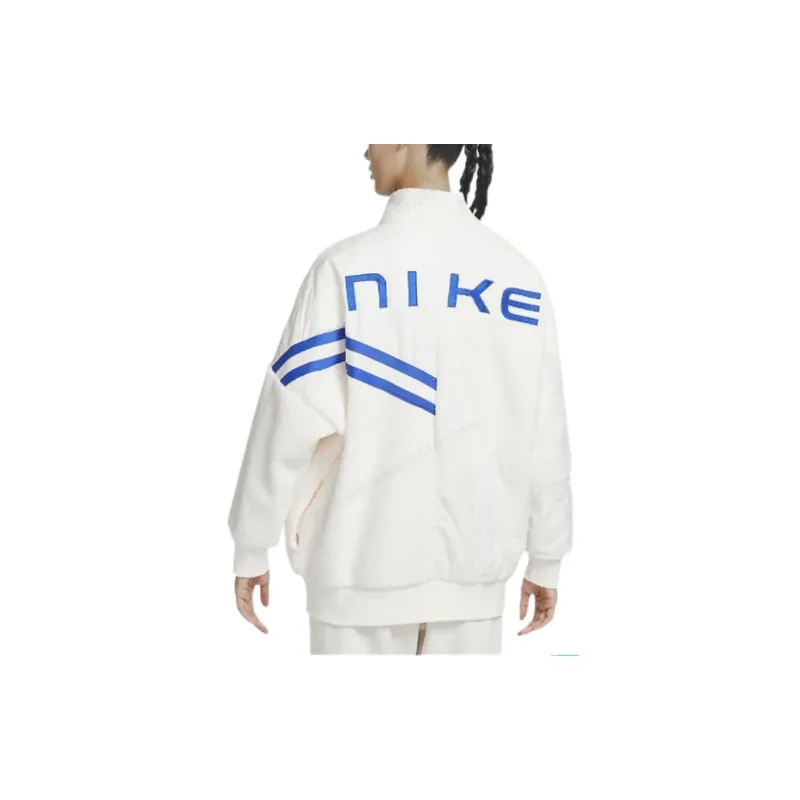 Nike Velvet Jackets Women's Light Ivory White-4