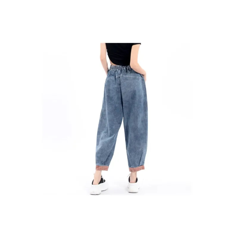 QYPRF Loose Fit Harem Pants Jeans Women's-3