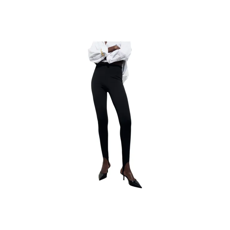 ZARA Leggings Women's Black-2